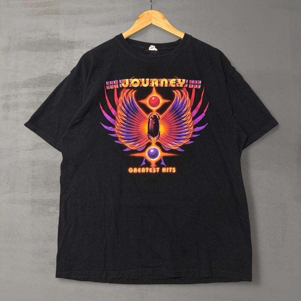 Journey T-Shirt Black 2012 Greatest Hits Tour Scarab Graphic XL